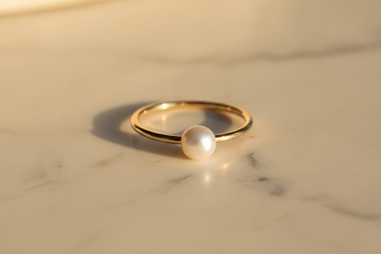 Rivière Dainty Pearl Ring