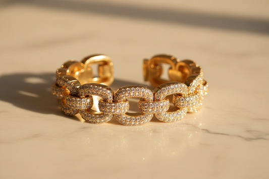 Aura Pavé Cuff Bracelet