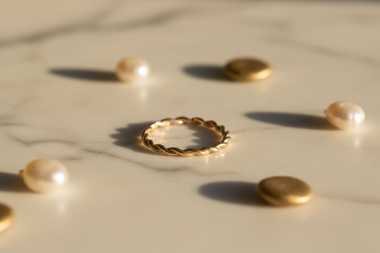 Ondine Twisted Gold Ring